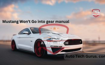 Mustang Won't Go into gear manual